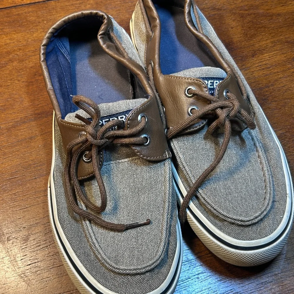 Sperry Men's Brown and Gray Boat Shoes